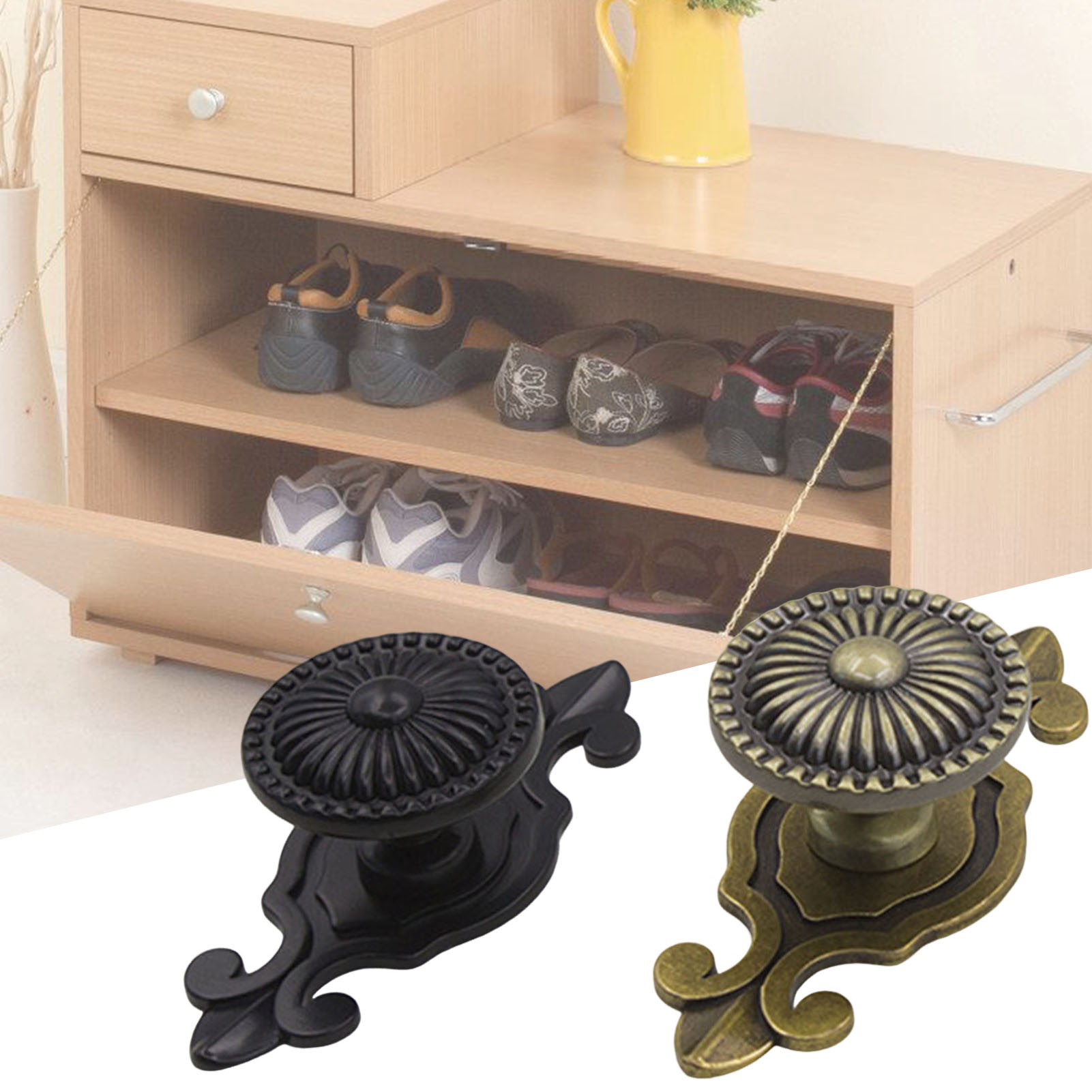 Furniture Hardware Latch - Cabinet Furniture Handle Retro Mushroom Dresser