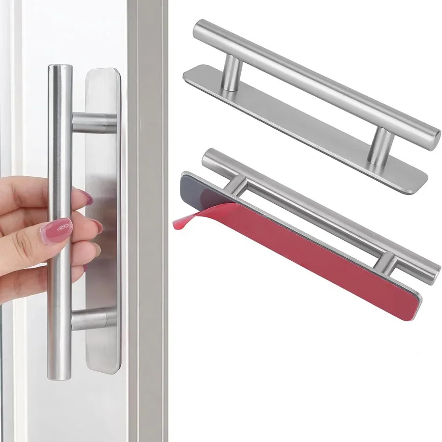 Furniture Rotating Hardware - 1 piece stainless steel stick-on handle