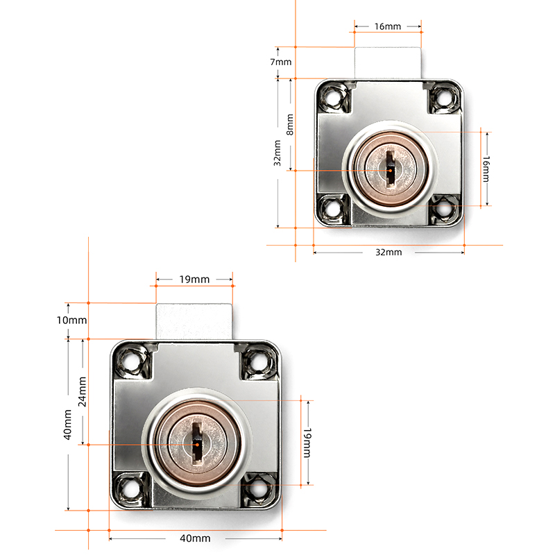 ^Drawer Locks with 2 Keys Cabi – Furniture Hardware Cam Lock Bewertung und Preis
