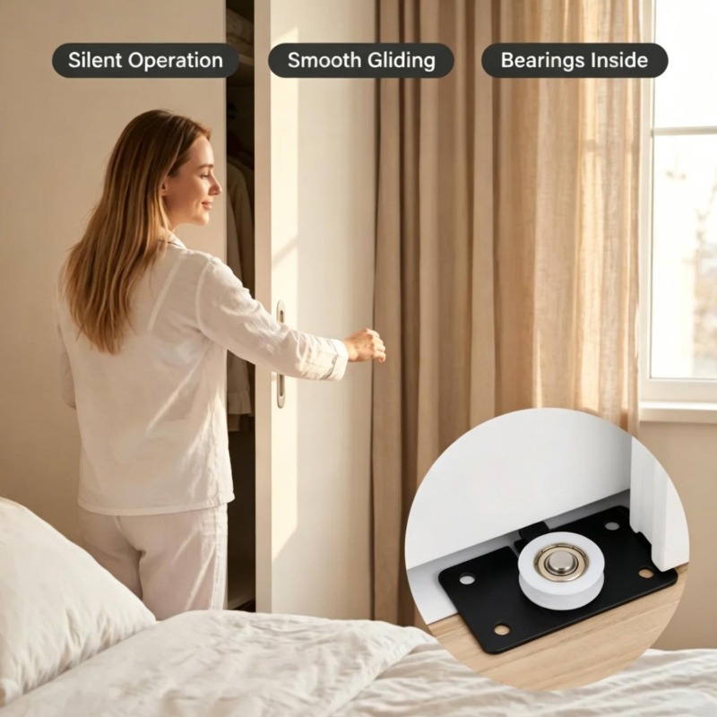 Silent Sliding Door Roller Nyl – Furniture And Hardware Supplies Bewertung und Preis