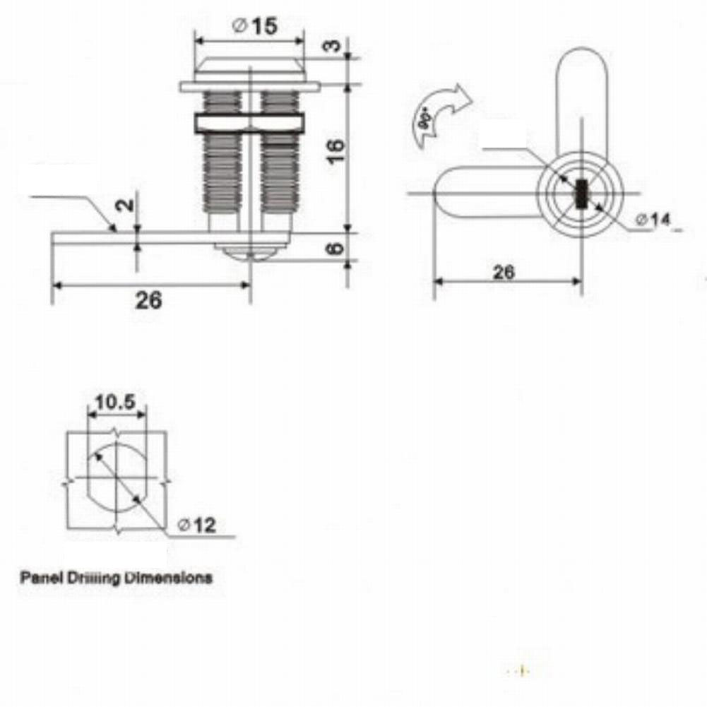 Metal Cylinder Lock Cabinet Lo – Furniture Hardware Cam Lock Bewertung und Preis