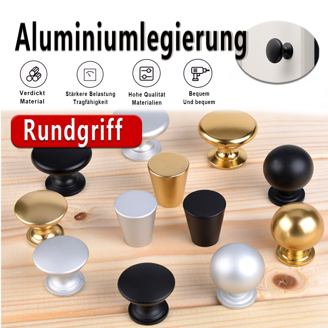 5PCS Aluminum  Kitchen Cupboar – Furniture Hardware Latch Bewertung und Preis