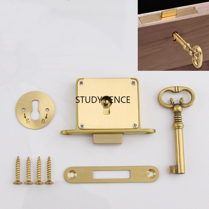 1PC Antique Metal Drawer Lock  – Furniture Hardware Bewertung und Preis