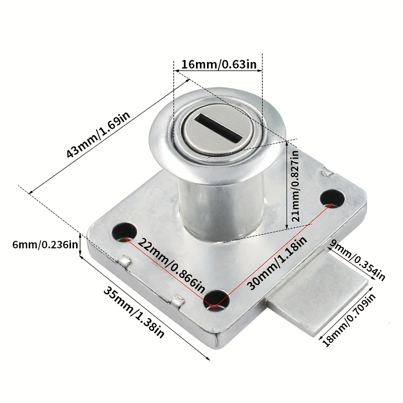 Cabinet Drawer Lock Wardrobe C – Furniture Hardware Cam Lock Bewertung und Preis