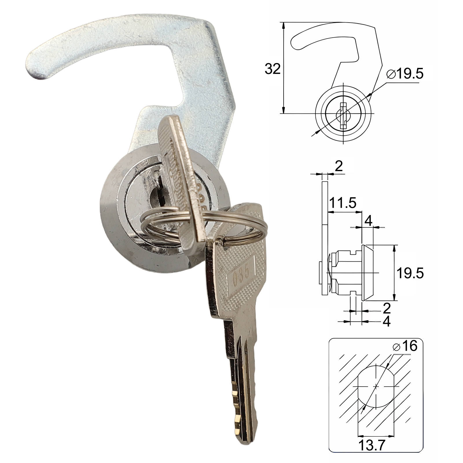 Cam Lock With Quick Clip Secur – Furniture Hardware Cam Lock Bewertung und Preis